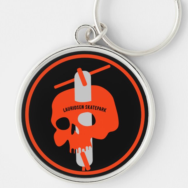 Trick Scooter Freestyle Skatepark Key Ring (Front)