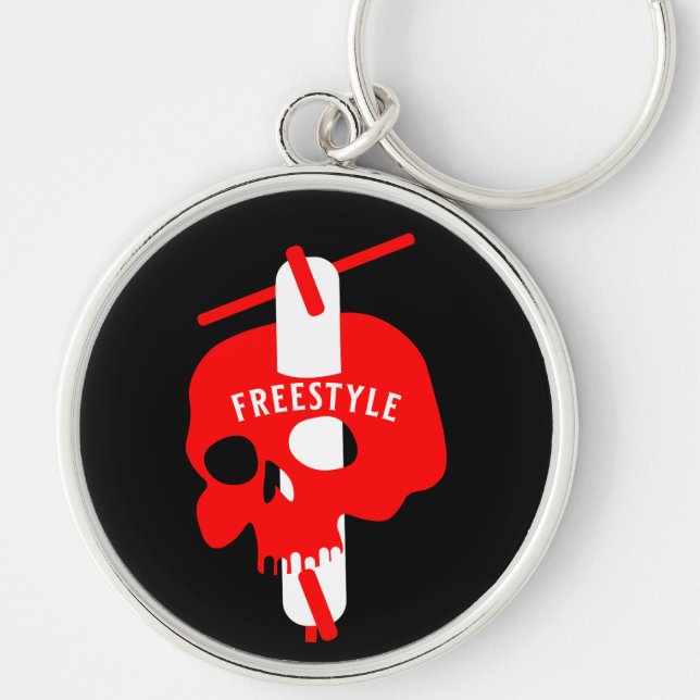 Trick Scooter Rider Key Ring (Front)