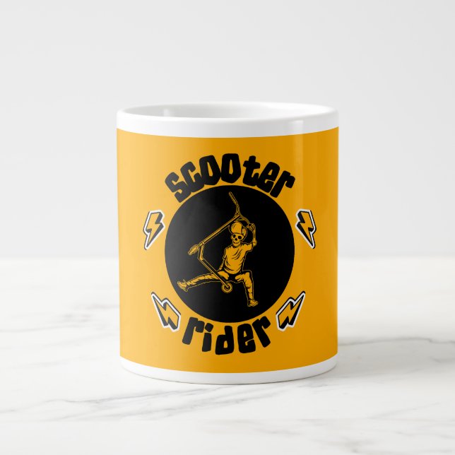 Trick Scooter Rider Large Coffee Mug (Front)