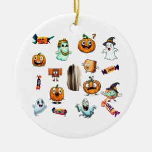 TRICK & TREAT CERAMIC TREE DECORATION