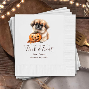 Trick & Treat Custom Pet Cocktail Weddings Napkin 