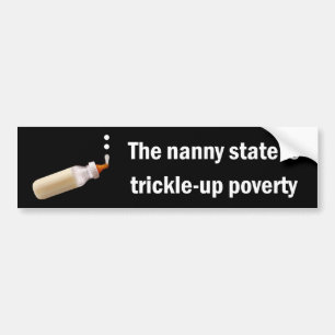 Trickle-Up Poverty Bumper Sticker