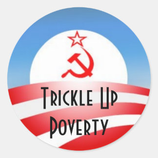 Trickle Up Poverty Classic Round Sticker