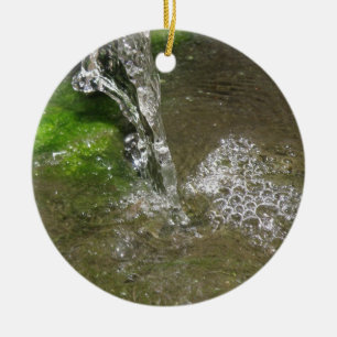 Trickling Waterfall Bubbling Water Ceramic Tree Decoration