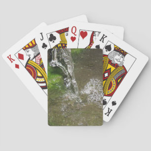 Trickling Waterfall Bubbling Water Playing Cards