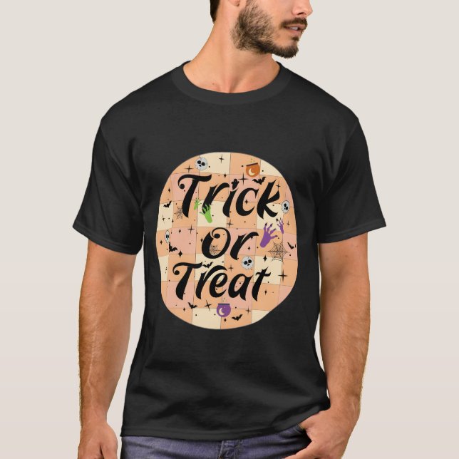 TrickOrTreat Halloween family T-Shirt (Front)