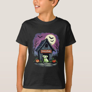 Tricks and Treats Cute Dog Halloween T-Shirt