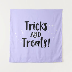 Tricks and Treats Halloween lilac Backdrop party Tapestry