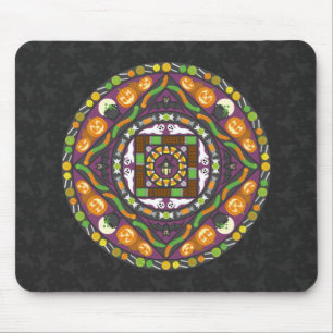 Tricks and Treats Mandala Mouse Pad