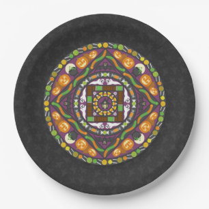 Tricks and Treats Mandala Paper Plate