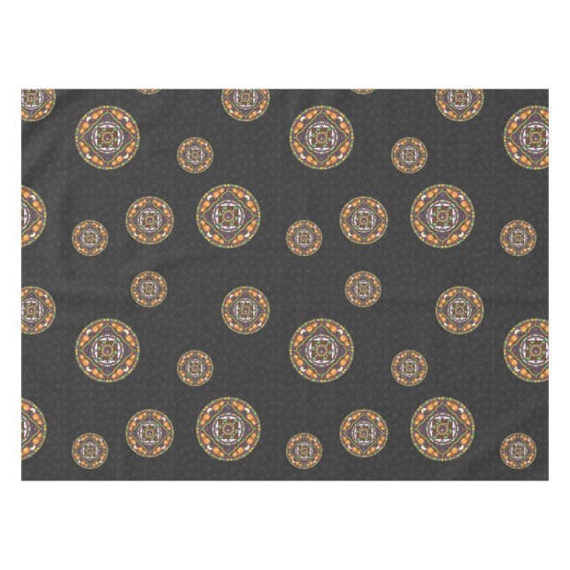 Tricks and Treats Mandala Tablecloth (Front (Horizontal))