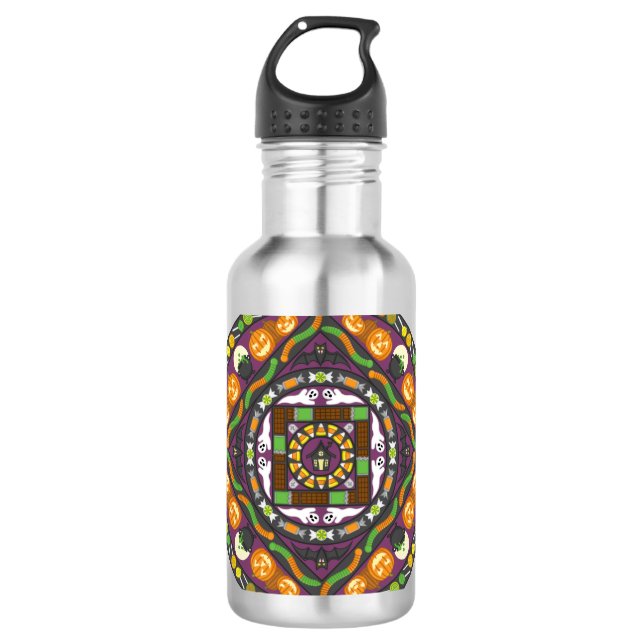 Tricks and Treats Mandala Water Bottle (Front)