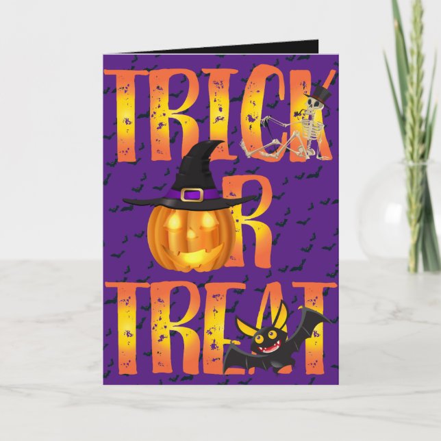 Tricks or Treats Card (Front)