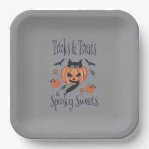 Tricks & Treats Paper Plate