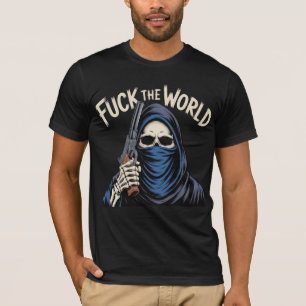 Trickster Racoon Graphic Art Aggressive Edgy T-Shirt
