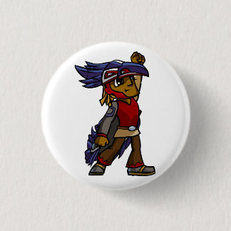 Trickster Raven Button