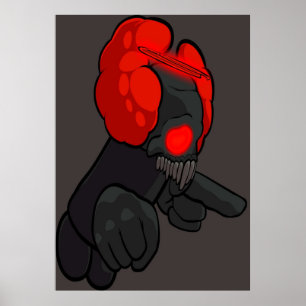 Tricky Demon FNF Friday Night Funkin Poster