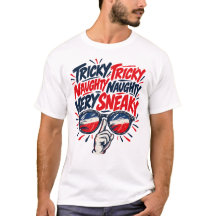 Tricky Naughty Sneaky Shh Shades Funny Design
