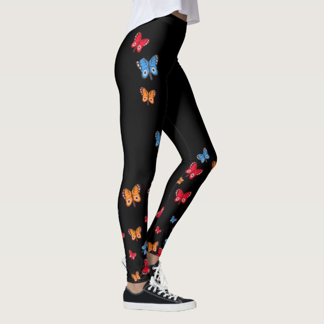 Tricolor Butterfly Leggings (Right)