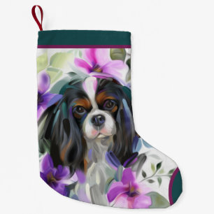 Tricolor Cavalier Christmas Stocking Ornament