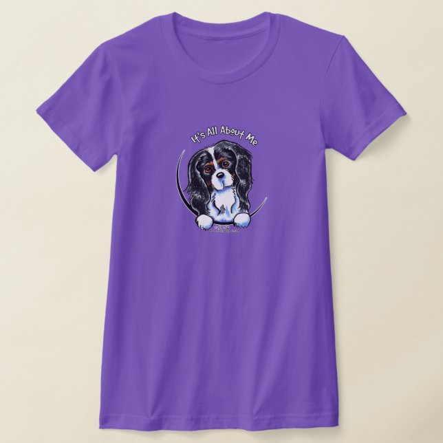 Tricolor Cavalier CKCS IAAM T-Shirt (Laydown)