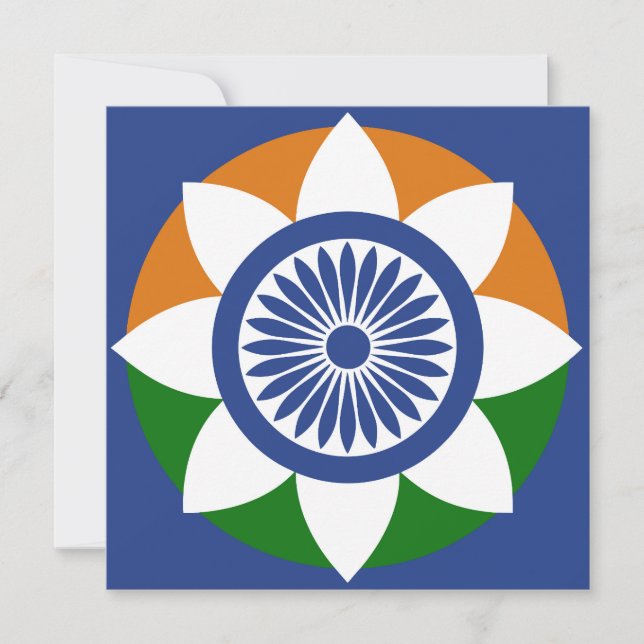 Tricolor Chakra Holiday Card (Front)