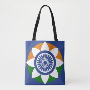 Tricolor Chakra Tote Bag