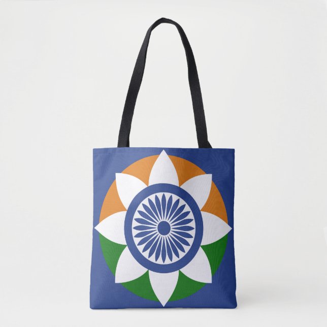 Tricolor Chakra Tote Bag (Front)