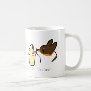 Tricolor Corgi Pineapple Dole Whip Mug (Secret)