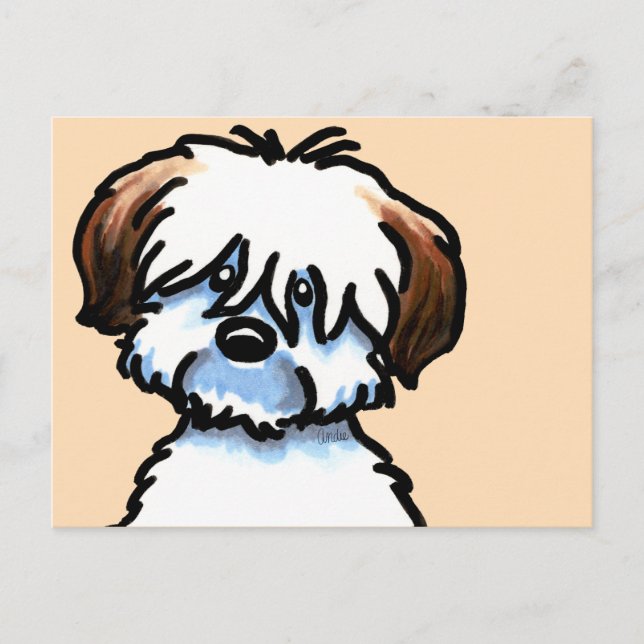 Tricolor Coton de Tulear Face Postcard (Front)