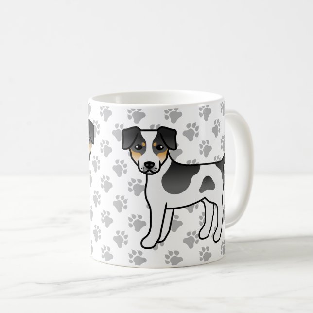 Tricolor Danish-Swedish Farmdog Cute Dog Coffee Mug (Front Right)
