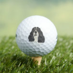 Tricolor English Springer Spaniel Golf Balls<br><div class="desc">I am in love with this beautifully detailed watercolor illustration of a tricolor english springer spaniel dog! Personalise these with your name or monogram and even and change the background colour to compliment your decor! Shop the rest of my collection for the sweetest housewarming, bridal shower, teacher, mother-in-law, husband, boyfriend,...</div>