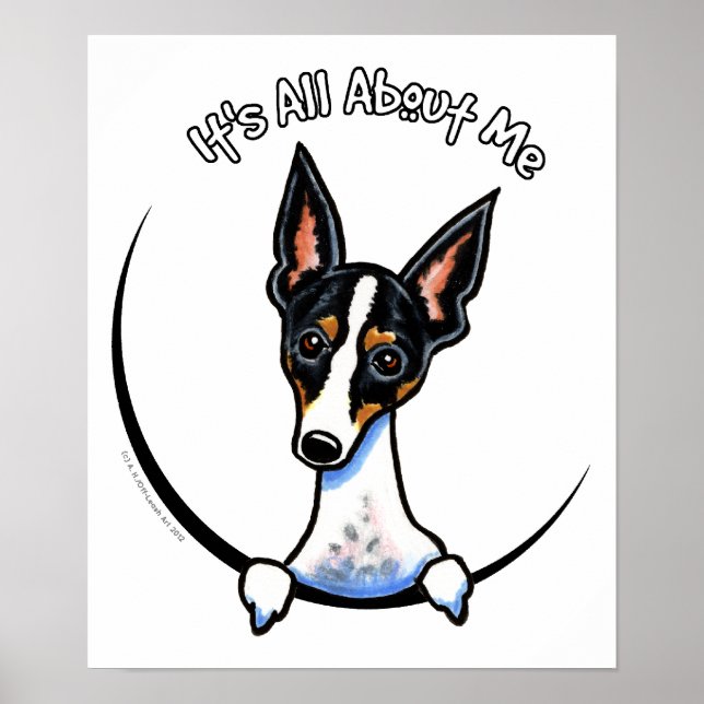 Tricolor Rat Terrier IAAM Poster (Front)