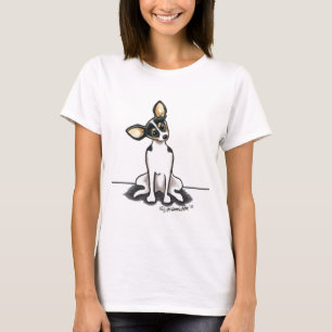 Tricolor Rat Terrier Sit Pretty T-Shirt