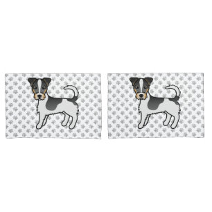 Tricolor Rough Coat Jack Russell Terrier Dog Pillowcase