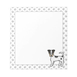 Tricolor Rough Coat Parson Russell Terrier Dog Notepad