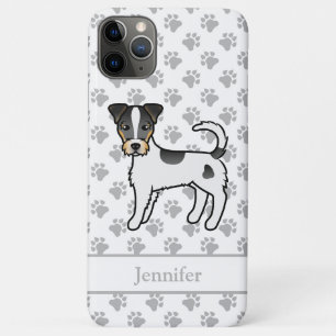 Tricolor Rough Coat Parson Russell Terrier & Name iPhone 11 Pro Max Case
