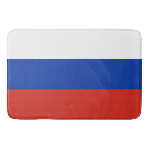 Tricolor Russia flag Bath Mat