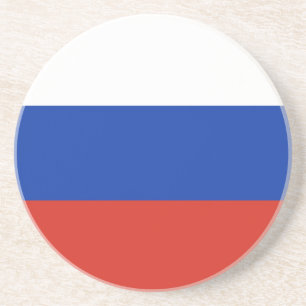 Tricolor Russia flag Coaster