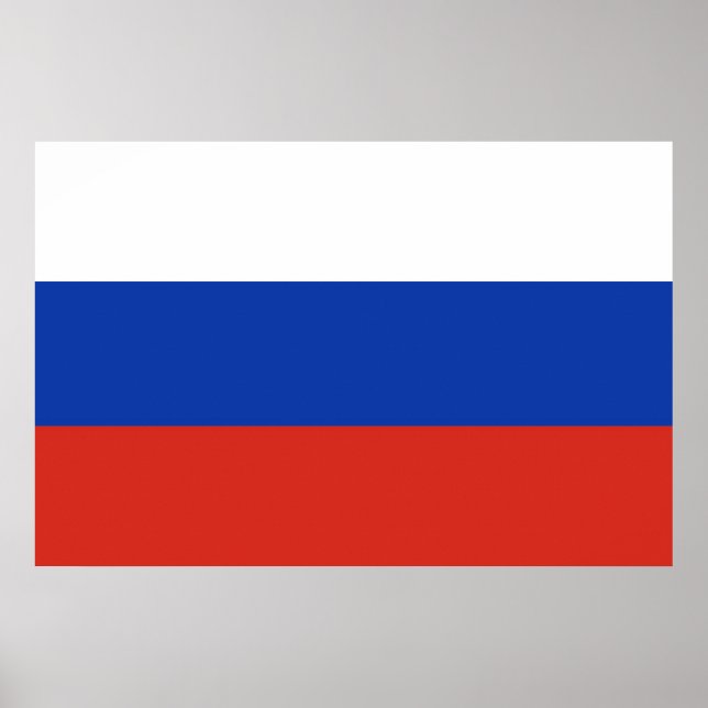 Tricolor Russia flag Poster (Front)