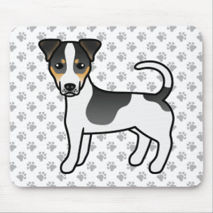 Tricolor Smooth Coat Jack Russell Terrier Dog Mouse Mat