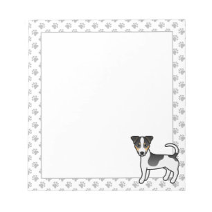 Tricolor Smooth Coat Jack Russell Terrier Dog Notepad