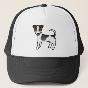 Tricolor Smooth Coat Jack Russell Terrier Dog Trucker Hat