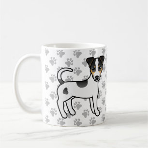Tricolor Smooth Coat Parson Russell Terrier Dog Coffee Mug