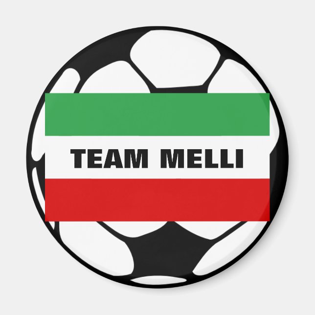 Tricolor "TEAM MELLI" Magnet (Front)