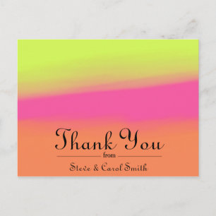 Tricolor Thank You Postcard