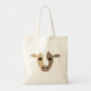 Tricolored Cow on Tote Bag