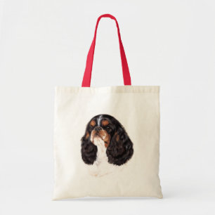 Tricolour king charles ( english toy ) spaniel bag