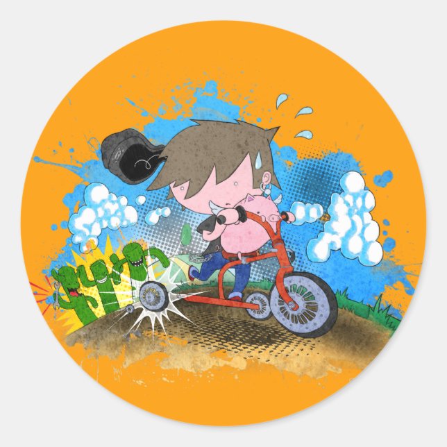 Tricycle Classic Round Sticker (Front)
