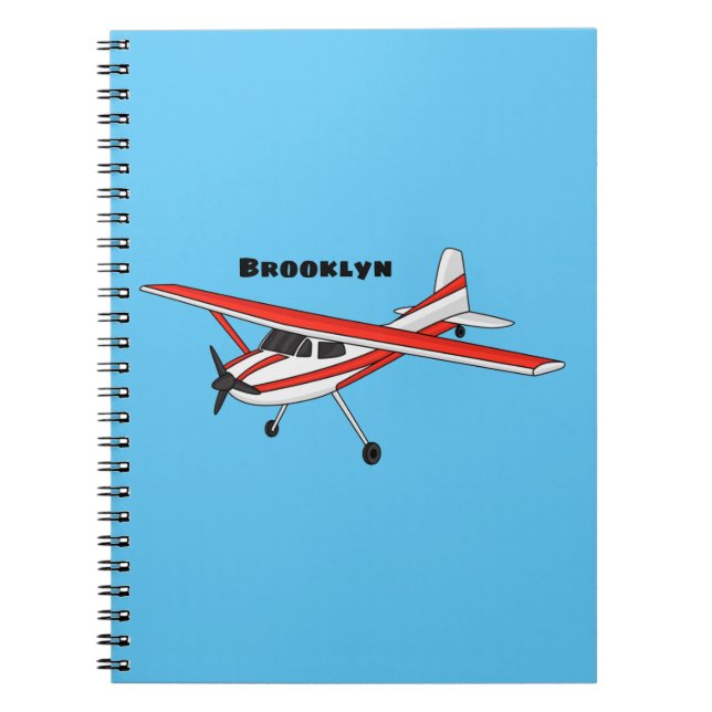 Tricycle gear aircraft cartoon notebook (Front)